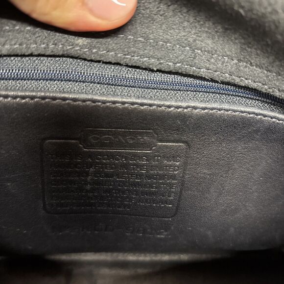 Womens Vintage Coach 9812 Dark Navy Handbag - Picture 8 of 14